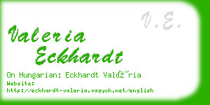 valeria eckhardt business card